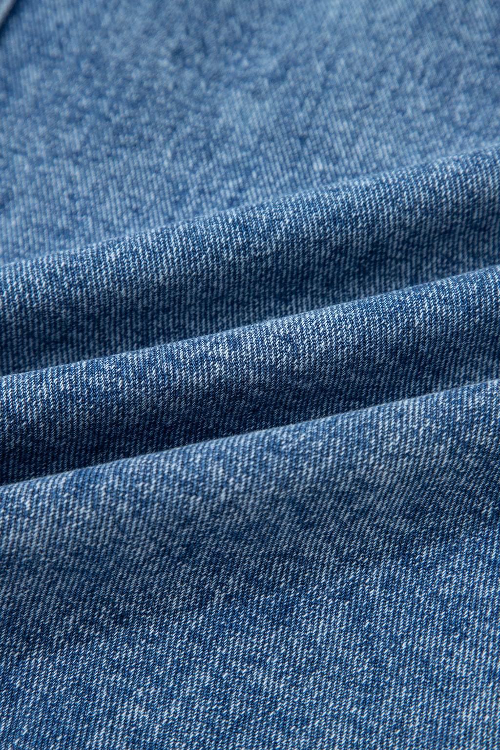 Myosotis Western Belt Button Down Sleeveless Denim Short Dress