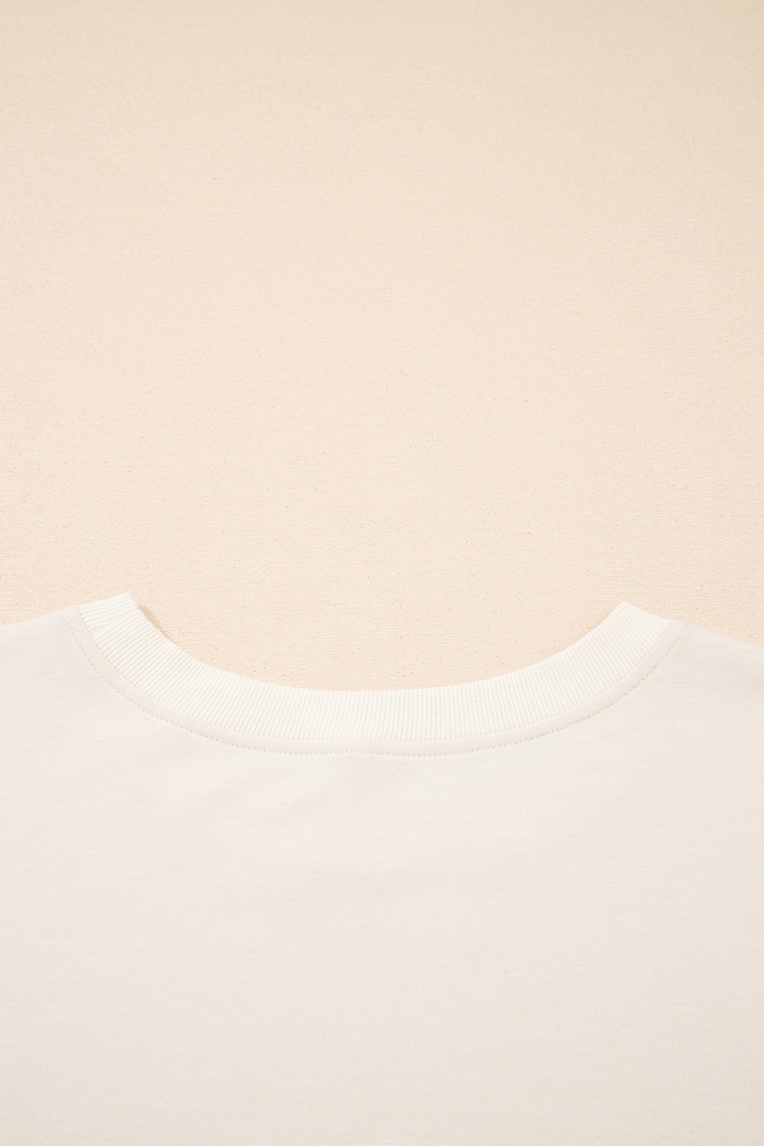 Apricot Camo Print Patchwork Sleeve Raw Hem Plus Size Sweatshirt