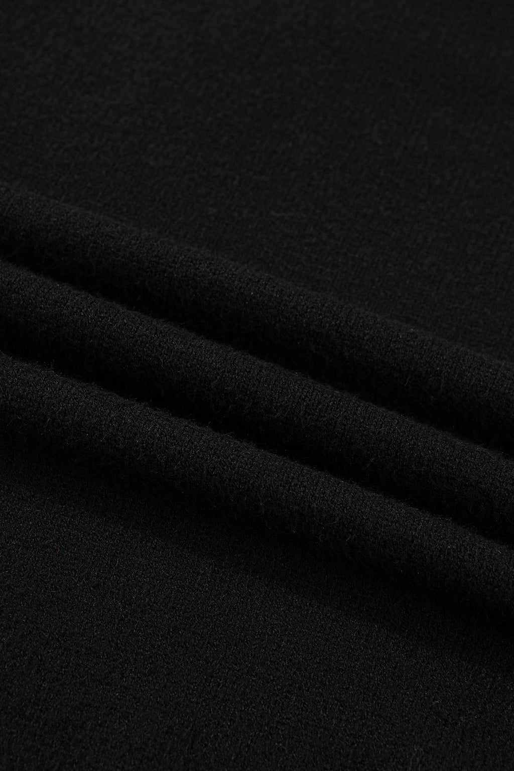 Black Heart Detail Contrast Cuffs Baggy Sweater