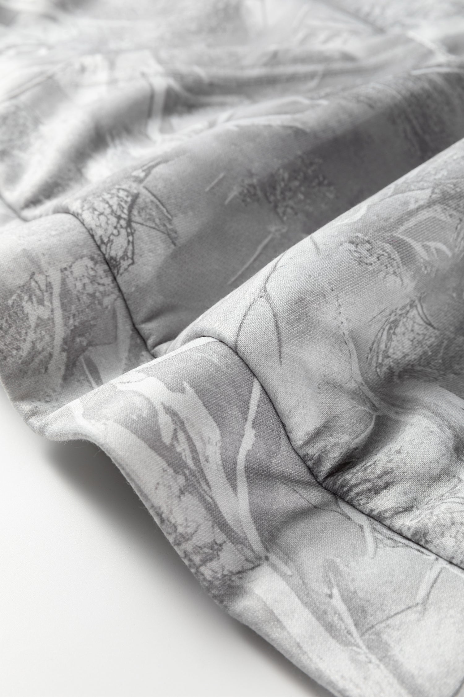 Gray Plus Size Camouflage Woodland Print Oversized Sporty Hoodie